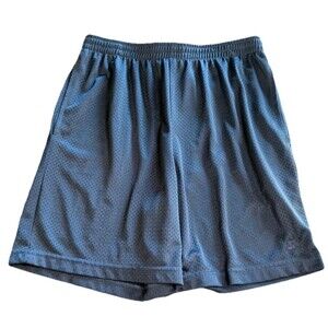 Starter Men’s Black Mesh Athletic Shorts Size M 7” Inseam Elastic Waist